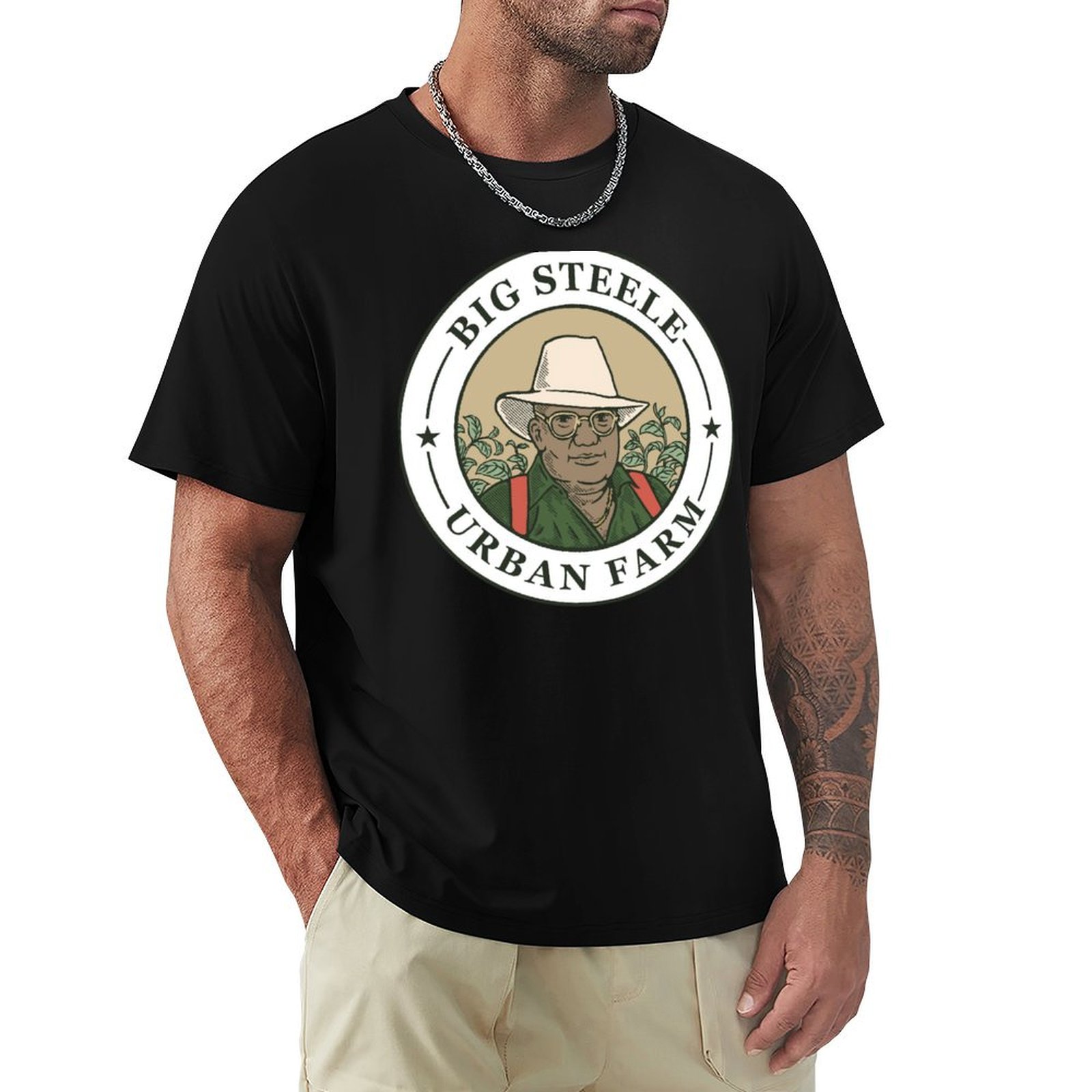 Urban Farming In China - Urban Farming T-Shirt Basic einfarbiges Kurzarm-T-Shirt
