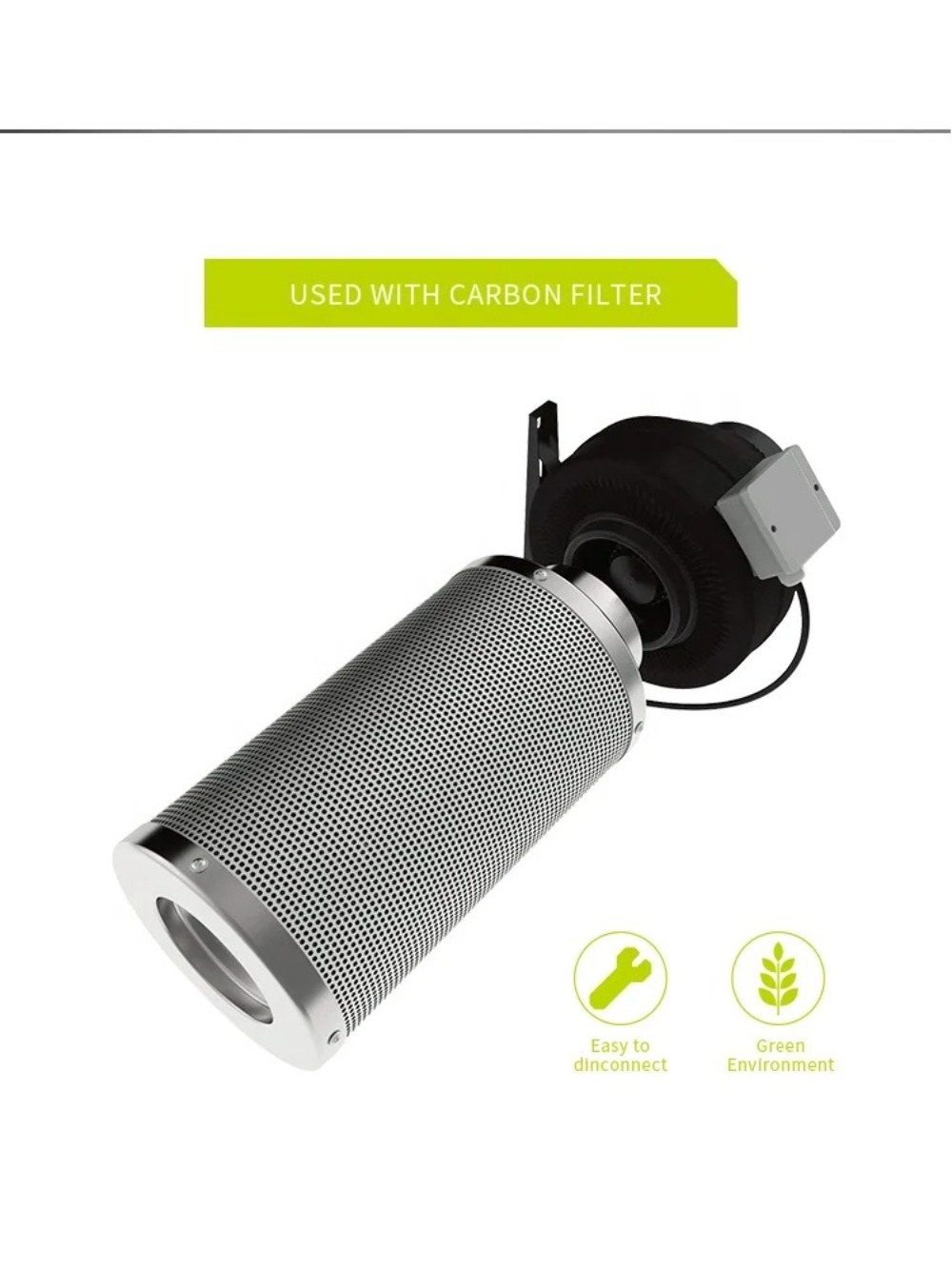 Carbon Filter Inline - ETL-gelistete Inline-Lüfter-Kohlefilter für Gartenarbeit im Innenbereich