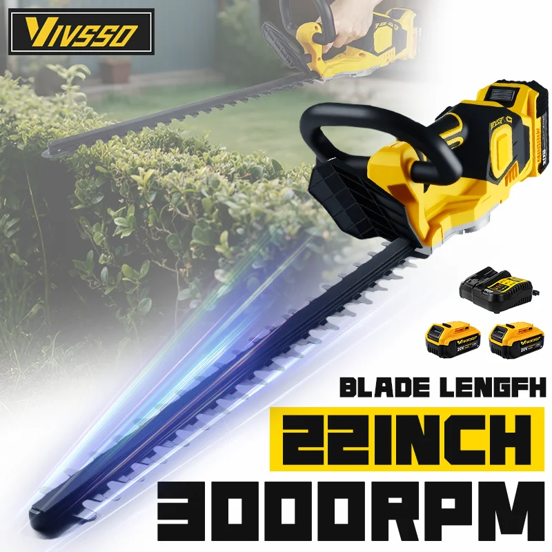 Urban Farming Kit - VIVSSO Akku-elektrischer Heckenschere, Rasenmäher, Haushaltsstrauch, Jäten,