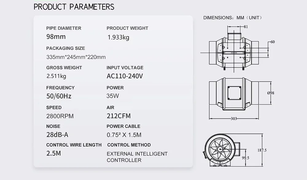 4-Zoll-Smart-Inline-Kanalventi – Carbon Filter Inline Bewertung und Preis