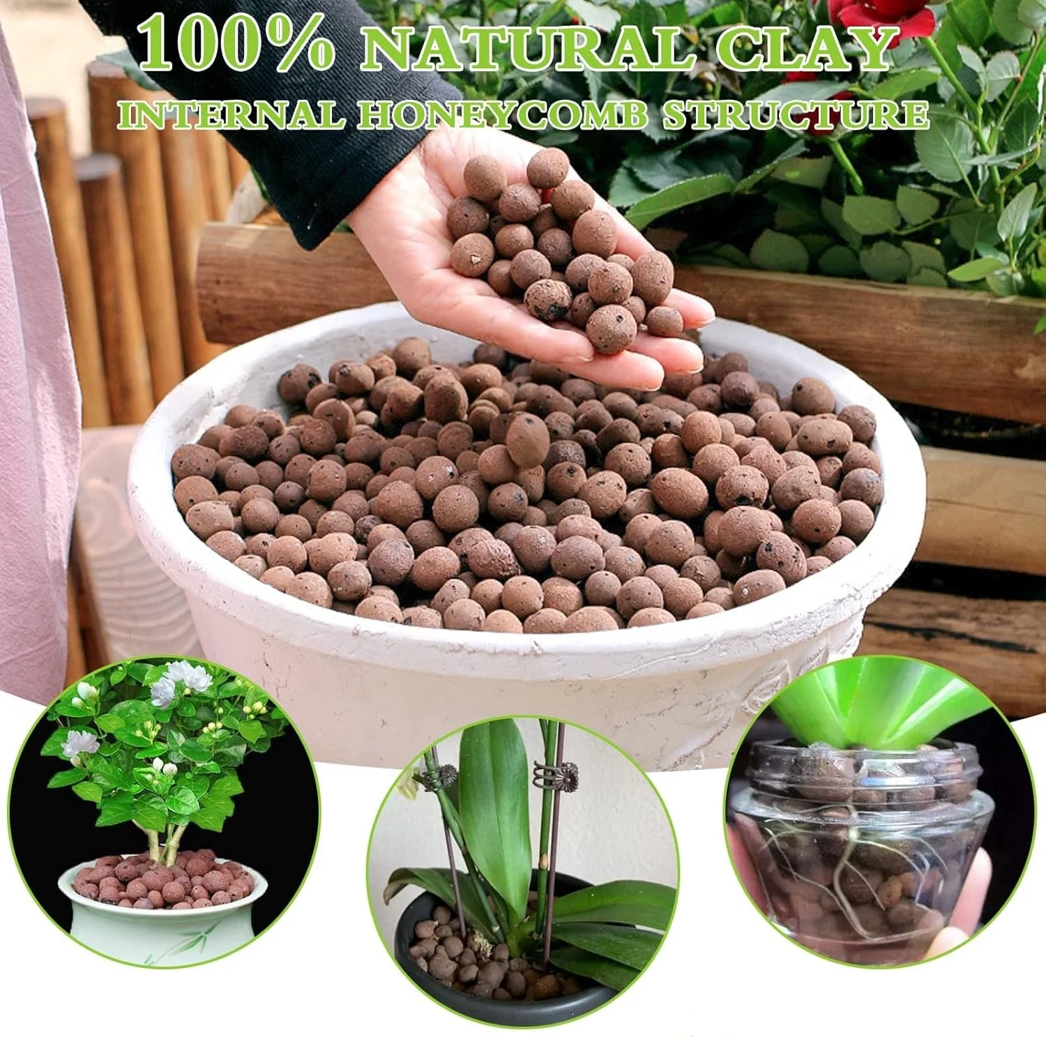 1 l natürliche erweiterte Tonk – Clay Pebble Growing Bewertung und Preis